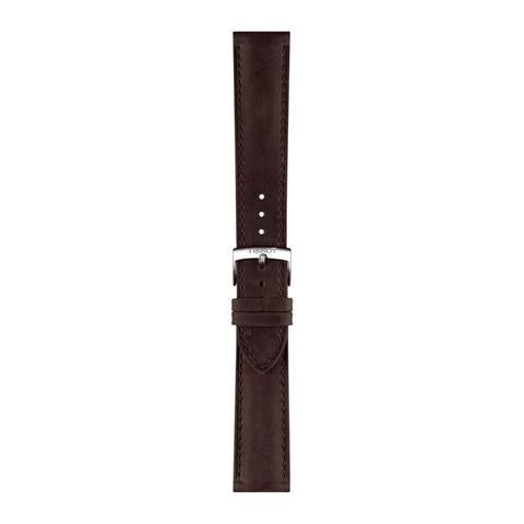 The Watch Boutique Tissot Official Brown Leather Strap Lugs 20mm