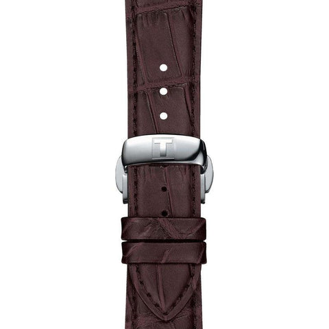 The Watch Boutique Tissot Official Brown Leather Strap Lugs 21mm