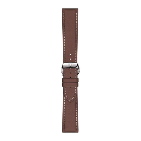 The Watch Boutique Tissot Official Brown Leather Strap Lugs 21mm