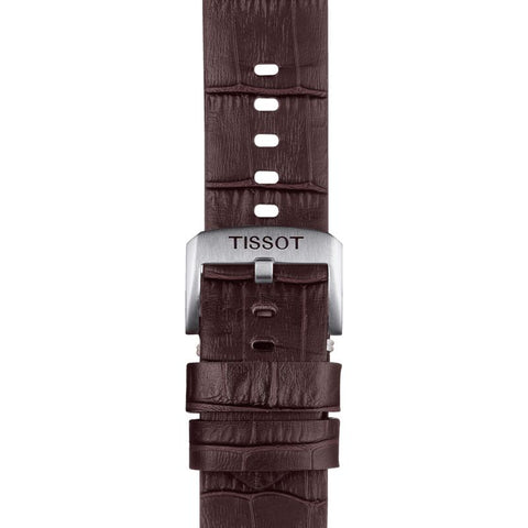 The Watch Boutique Tissot Official Brown Leather Strap Lugs 22mm