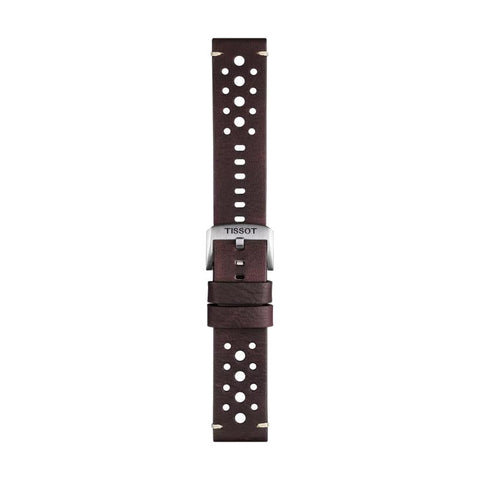 The Watch Boutique Tissot Official Brown Leather Strap Lugs 22mm