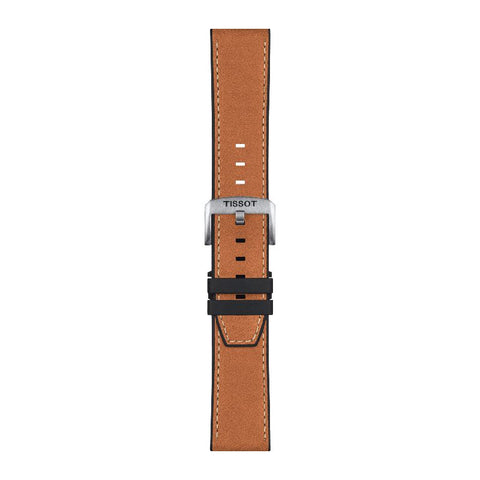 The Watch Boutique Tissot Official Brown Leather Strap Lugs 23mm