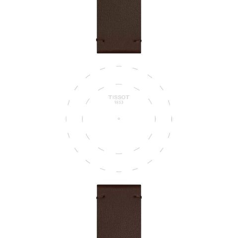 The Watch Boutique Tissot Official Brown Synthetic Strap Lugs 20mm