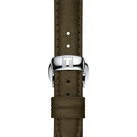 The Watch Boutique Tissot Official Green Leather Strap Lugs 15mm