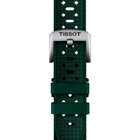 The Watch Boutique Tissot Official Green Rubber Strap 20mm