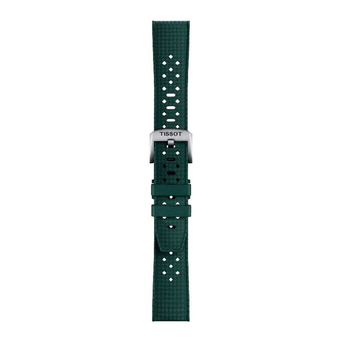 The Watch Boutique Tissot Official Green Rubber Strap 20mm