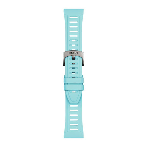 The Watch Boutique Tissot Official Ice Blue Silicone Strap Lugs 21 mm