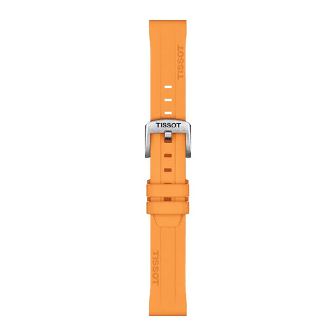 The Watch Boutique Tissot Official Orange Silicone Strap Lugs 18mm