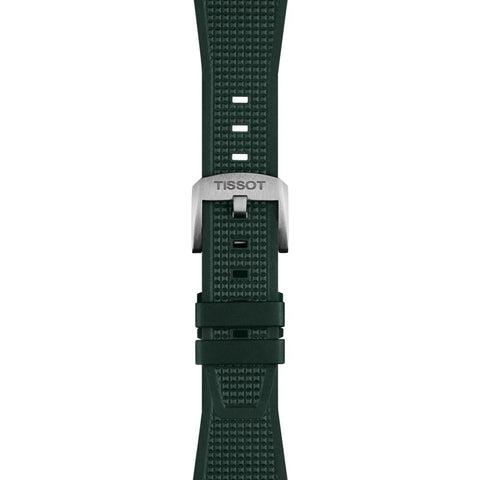 The Watch Boutique Tissot Official PRX 40mm Dark Green Rubber Strap