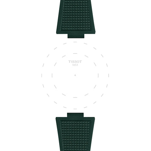 The Watch Boutique Tissot Official PRX 40mm Dark Green Rubber Strap