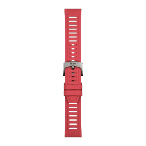 The Watch Boutique Tissot Official Red Silicone Strap Lugs 21 mm