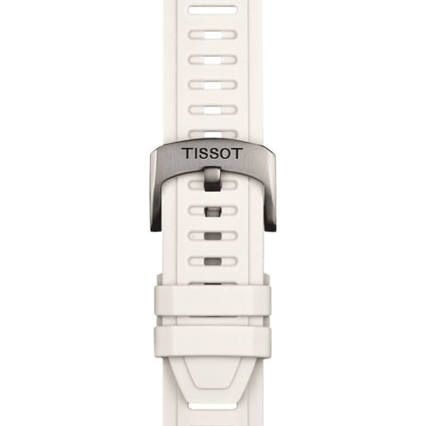 The Watch Boutique Tissot Official White Silicone Strap Lugs 21 mm