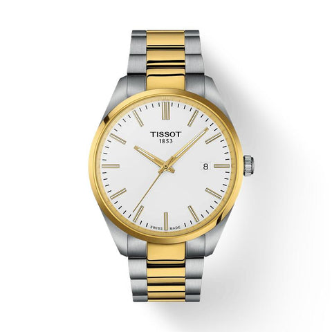 The Watch Boutique Tissot PR 100 Quartz Steel Gold PVD Watch T150.410.22.011.00