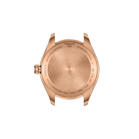The Watch Boutique Tissot PR 100 Rose Gold PVD Swiss Quartz Watch T150.210.33.291.00