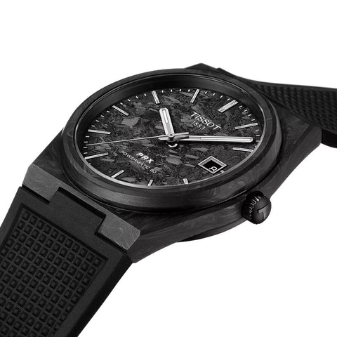 The Watch Boutique Tissot PRX Powermatic 80 Carbon Watch T137.907.97.201.00