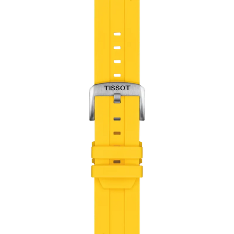 The Watch Boutique Tissot Yellow Silicone Watch Strap 22mm