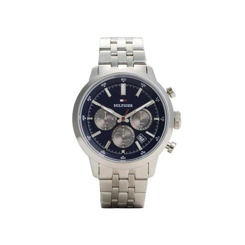 Tommy Hilfiger Blue Dial Stainless Steel Chronograph Men's Watch