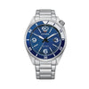 The Watch Boutique Citizen Eco-Drive Aviator-style Stainless Steel Watch
