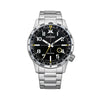 The Watch Boutique Citizen Eco-Drive Stainless Steel Black Dial Watch