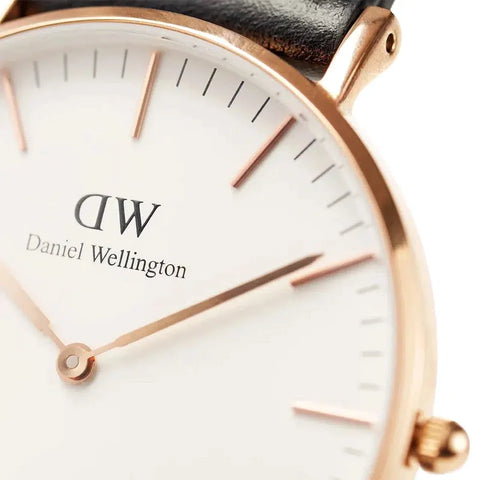 The Watch Boutique Daniel Wellington Classic Bayswater Rose Gold Eggshell White 36mm Watch