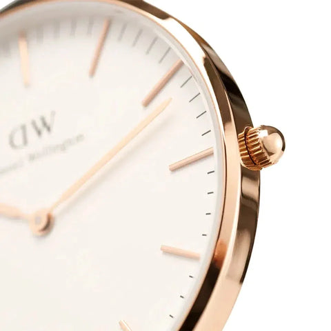 The Watch Boutique Daniel Wellington Classic Bayswater Rose Gold Eggshell White 36mm Watch