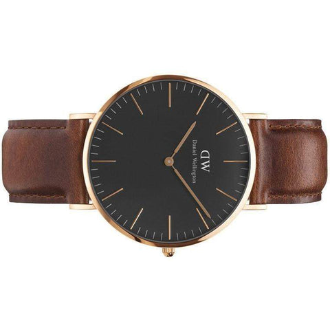 The Watch Boutique Daniel Wellington Classic Black RG St Mawes 40mm