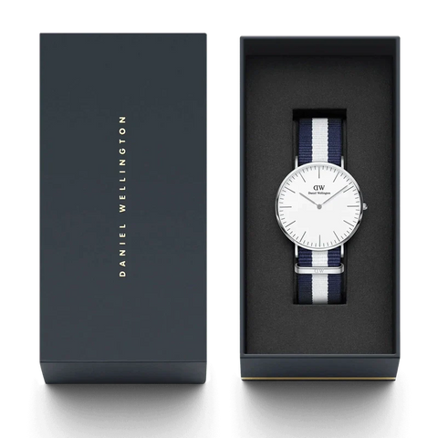 The Watch Boutique Daniel Wellington Classic Glasgow Silver Eggshell White 40mm Watch