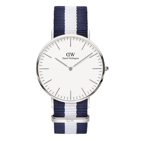 The Watch Boutique Daniel Wellington Classic Glasgow Silver Eggshell White 40mm Watch