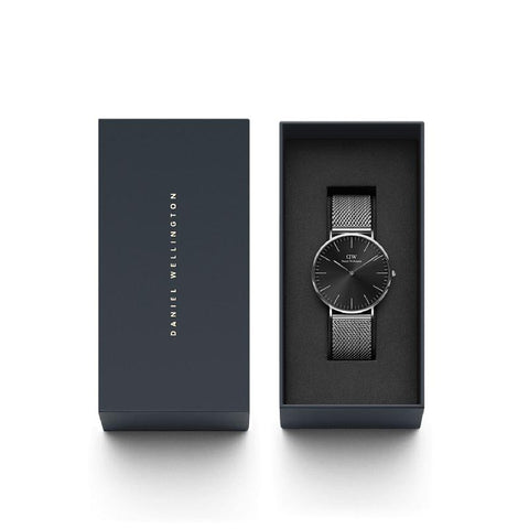 The Watch Boutique Daniel Wellington Classic Mesh Arctic Silver Watch 40mm