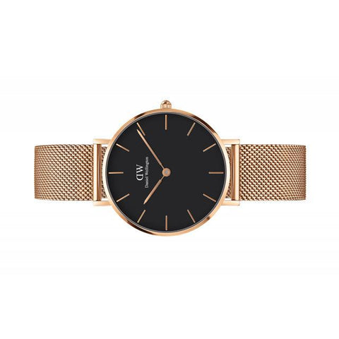 The Watch Boutique Daniel Wellington Classic Petite RG Melrose Black 32mm