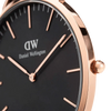 The Watch Boutique Daniel Wellington Classic Reading Rose Gold Black 40mm Watch