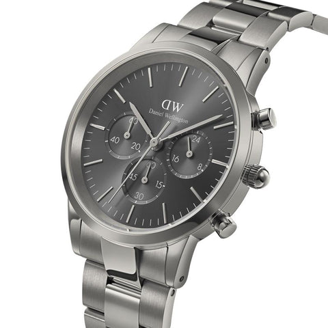 The Watch Boutique Daniel Wellington Iconic Chronograph Graphite Watch 42mm