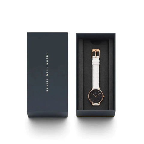 The Watch Boutique Daniel Wellington Petite Bondi Rose Gold Black 28mm Watch