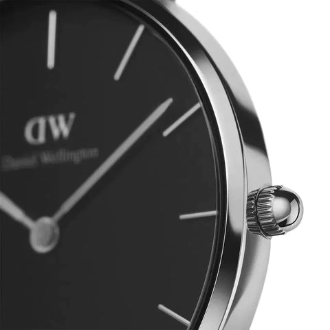 The Watch Boutique Daniel Wellington Petite Bondi Silver Black 32mm Watch