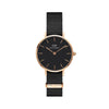 The Watch Boutique Daniel Wellington Petite Cornwall Rosegold Black 28mm Watch