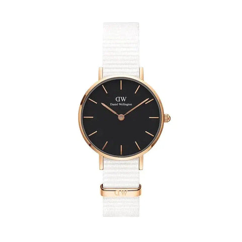 The Watch Boutique » Daniel Wellington Petite Dover Rose Gold Black 28mm Watch (50% off)