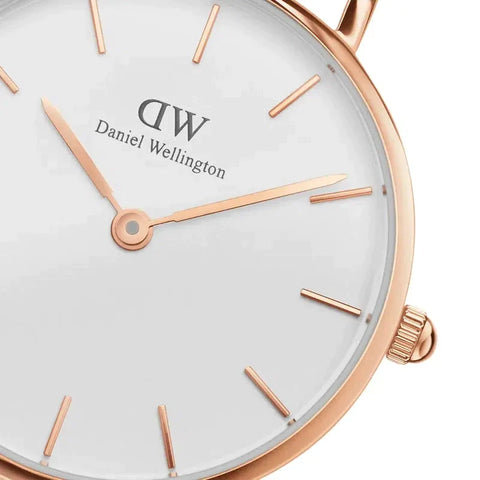 The Watch Boutique » Daniel Wellington Petite Rosewater Rose Gold Eggshell White 28mm Watch (50% off)