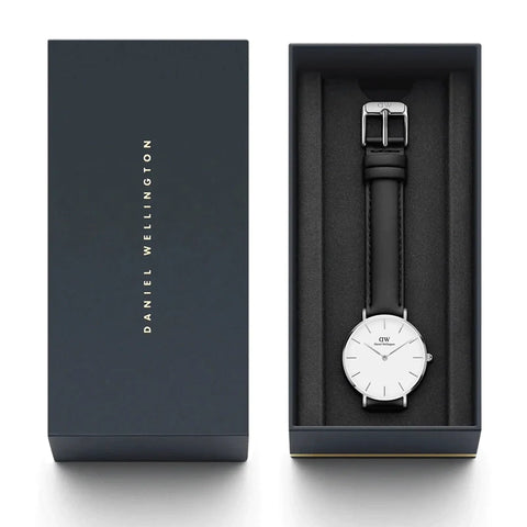 The Watch Boutique Daniel Wellington Petite Sheffield Silver Eggshell White 28mm Watch