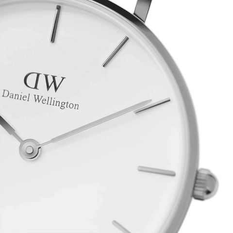 The Watch Boutique Daniel Wellington Petite Sheffield Silver Eggshell White 28mm Watch