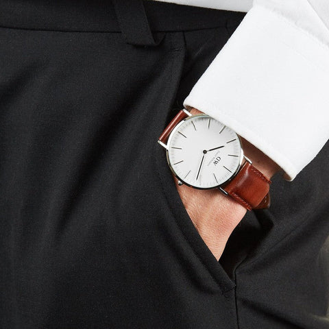The Watch Boutique Daniel Wellington St Mawes Silver Classic Watch 40mm