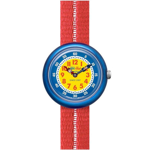 The Watch Boutique Flik Flak RETRO RED Watch FBNP188