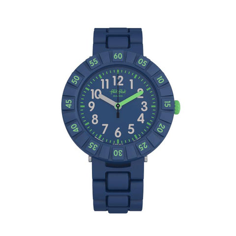 The Watch Boutique Flik Flak SOLO DARK BLUE Watch FCSP086
