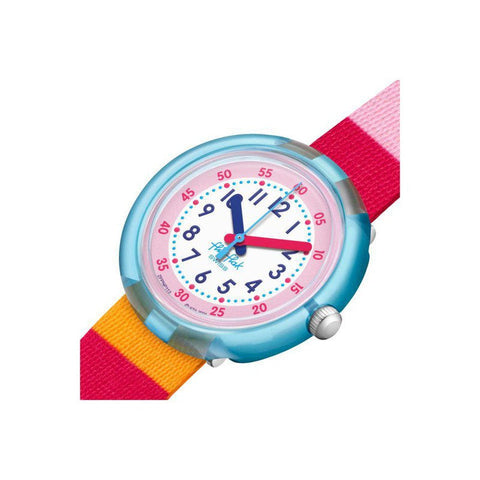 The Watch Boutique Flik Flak STRIPY PINK Watch FPNP113
