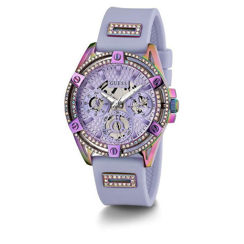 The Watch Boutique GUESS Ladies Purple Iridescent Multi-function Watch GW0536L4