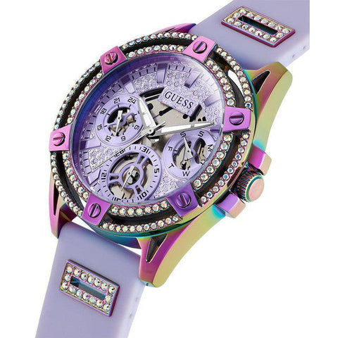The Watch Boutique GUESS Ladies Purple Iridescent Multi-function Watch GW0536L4