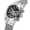 The Watch Boutique GUESS Mens Silver Tone Multi-function Watch GW0582G1