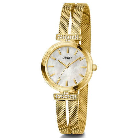 The Watch Boutique Guess Array Gold Tone Analog Ladies Watch GW0471L2