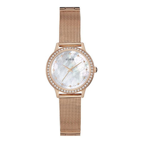The Watch Boutique Guess Chelsea Ladies Dress Rose Gold/Bronze Analog Watch W0647L2