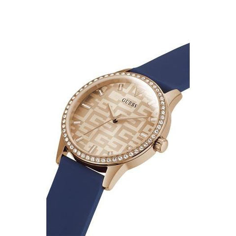 The Watch Boutique Guess G Check Rose Gold Tone Analog Ladies Watch GW0355L2