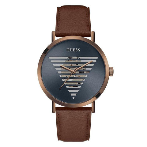 The Watch Boutique Guess Idol Bronze Case Analog Gents Watch GW0503G4